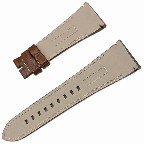 Seiko Velatura Uyumlu Hakiki Deri El Yapm Saat Kordonu 2 Renk Seenek