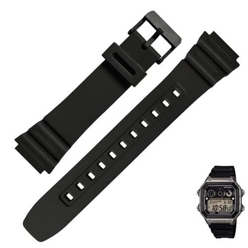 Casio AE-1200 AE-1300 W-216H Uyumlu Silikon Saat Kordonu