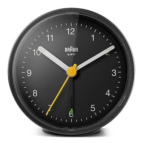 BRAUN BC12B SYAH KLASK ANALOG ALARMLI MASA SAAT