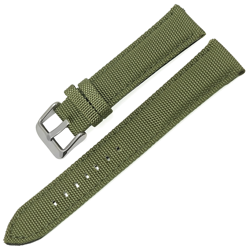 20mm Dokuma �rg� Tekstil Saat Kordonu - Hakiki Deri Arka K�s�m, 5 Renk Se�enek