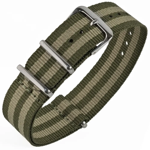 Perlon Dokuma Saat Kordonu - 18mm, 20mm, 22mm, 24mm NATO Model