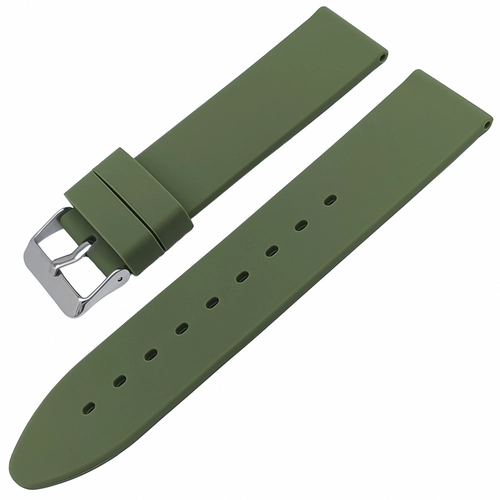 Rubber Silikon A Kalite Saat Kay��� Ye�il 18-20-22-24mm ZR1824M-Y