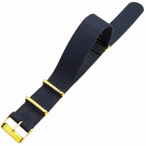 Perlon Dokuma Saat Kordonu Lacivert �nce 1mm (22mm)