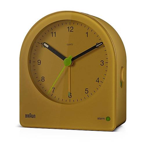 BRAUN BC22Y SARI KLAS�K ANALOG ALARMLI MASA SAAT�