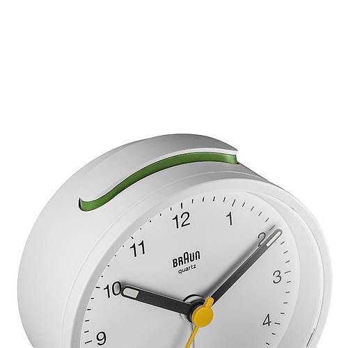 BRAUN BC12W BEYAZ KLAS�K ANALOG ALARMLI MASA SAAT�