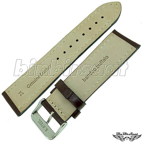 BANDCO BUFFALO Hakiki Deri 24mm Uzun A Kalite Saat Kordonu BND2422M-1E  3 Renk Seenekli