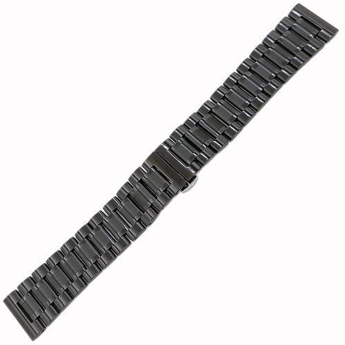 Siyah 316L Paslanmaz �elik Saat Kordonu 20-22-24mm