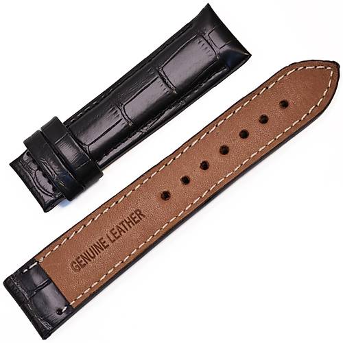 Dugary Croco Classic Black Lacquered � El Yap�m� Premium Deri Saat Kay���