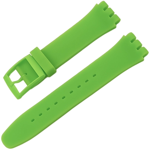 Swatch Uyumlu 19 mm Soft Touch Rubber Silikon Saat Kordonu