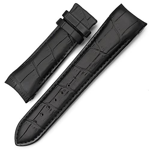 Tissot Uyumlu Hakiki Deri Kavisli Saat Kordonu 22x20mm