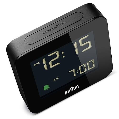 BRAUN BC09B S�YAH D�J�TAL ALARMLI MASA SAAT�