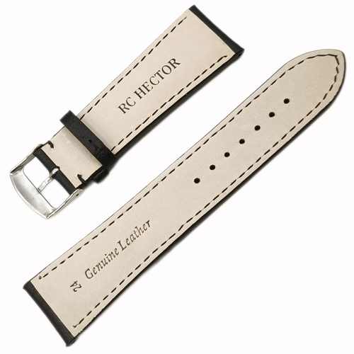 RC Hector Hakiki Deri A Kalite Saat Kordonu 24x20mm Siyah