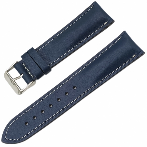 Hakiki Deri Saat Kordonu � Yerli �retim, 22mm Geni�lik, Yar� Bombeli, Diki�li