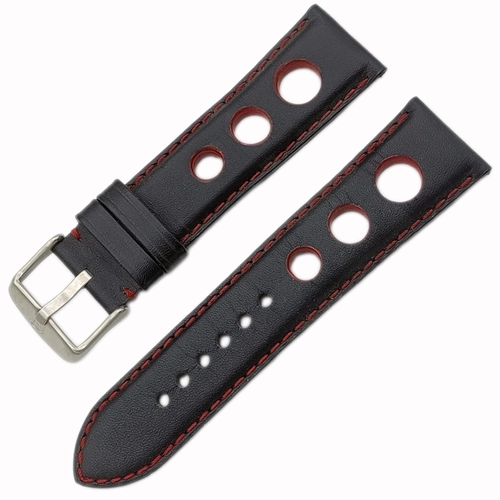 ZRC Nautical Calf Hakiki Deri Saat Kordonu Siyah 22mm | Made in France