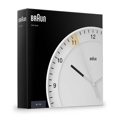 BRAUN BC17W BEYAZ DUVAR SAAT�
