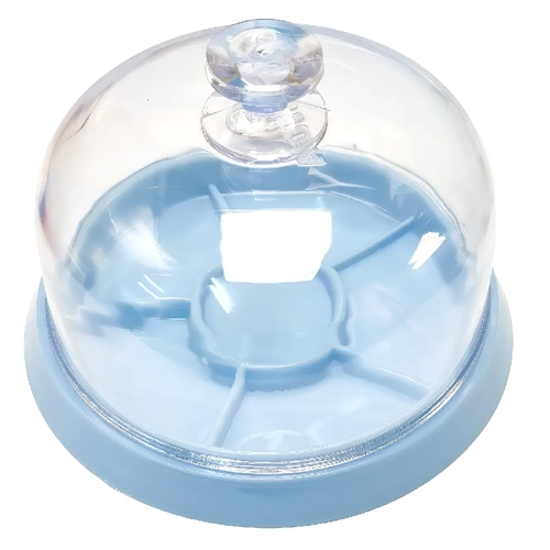 RUIHUA 6 B�lmeli �effaf Mika Fanuslu Saat Par�a D�zenleyici (11cm)