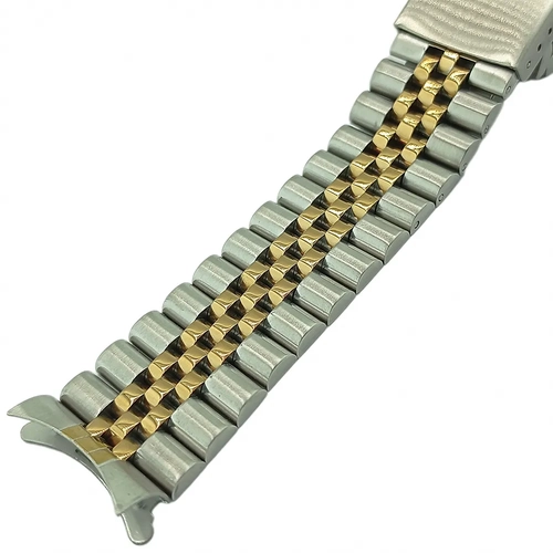 Jubilee Model Solid Dolgu elik Saat Kordonu 22mm A Kalite ift Renk SB