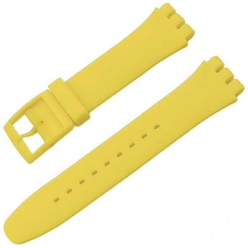 Swatch Uyumlu 19 mm Soft Touch Rubber Silikon Saat Kordonu
