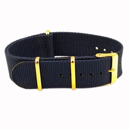Perlon Dokuma Saat Kordonu Lacivert �nce 1mm (22mm)