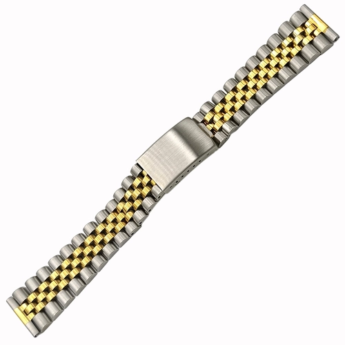 Solid Dolgu elik Saat Kordonu A Kalite 20mm Jubilee Model Bicolor