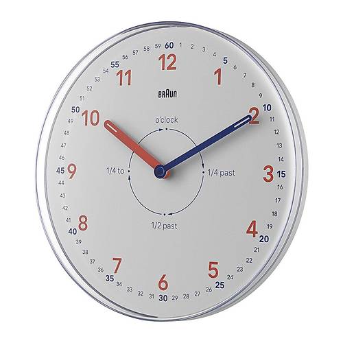 BRAUN BC26TW BEYAZ TIME TEACHERS ANALOG DUVAR SAAT�