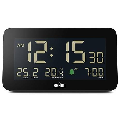 BRAUN BC10B SYAH DJTAL ALARMLI MASA SAAT