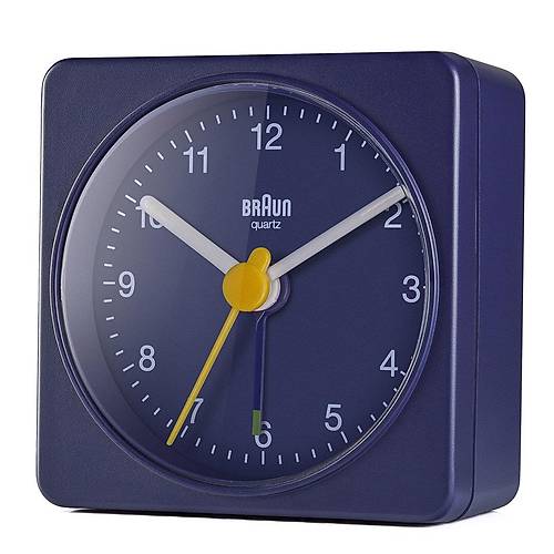 BRAUN BC02BL MAV� KLAS�K SEYAHAT ANALOG ALARMLI MASA SAAT�