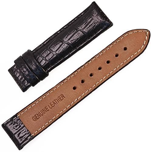 Dugary Croco Prestige Black Lacquered � El Yap�m� Premium Deri Saat Kay���