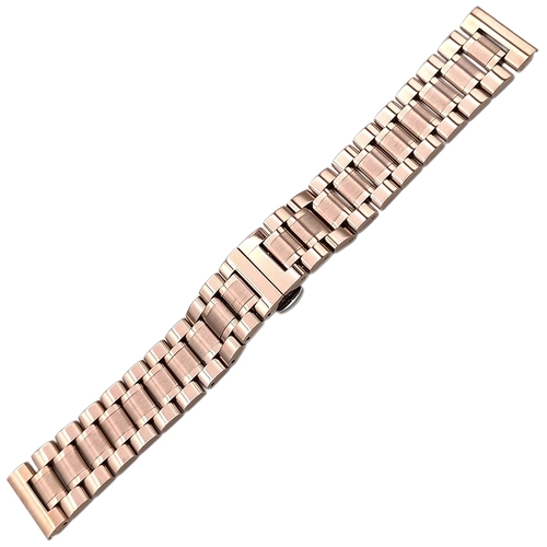 Rose Gold Solid elik Kordon 20-22-24mm | Gizli Klipsli
