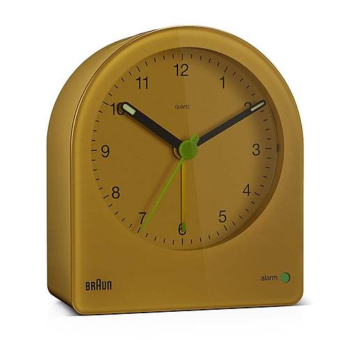 BRAUN BC22Y SARI KLAS�K ANALOG ALARMLI MASA SAAT�