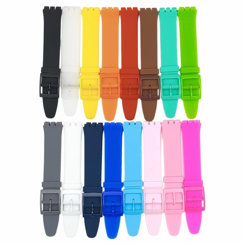 Swatch Uyumlu 16mm Silikon Saat Kordonu 16 Renk Seenek