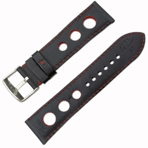 ZRC Nautical Calf Hakiki Deri Saat Kordonu Siyah 22mm | Made in France