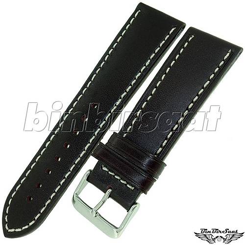 BANDCO BUFFALO Hakiki Deri 24mm Uzun A Kalite Saat Kordonu BND2422M-1E  3 Renk Seenekli