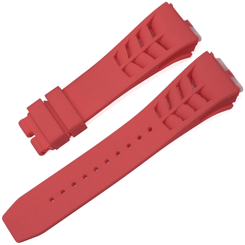 Richard Mille Uyumlu Rubber Silikon Saat Kordonu 25x20mm G�l Pembe