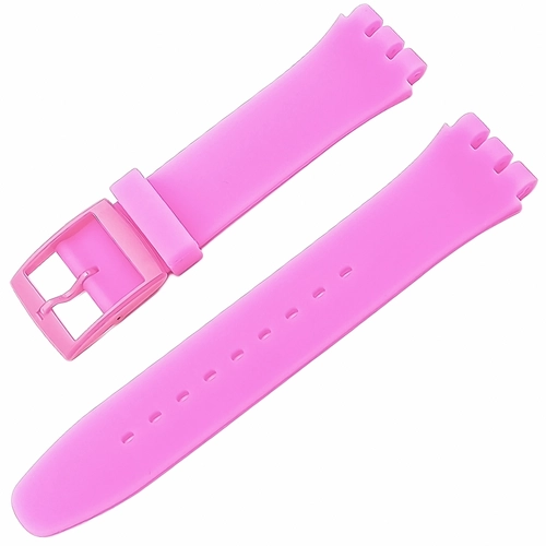 Swatch Uyumlu 19 mm Soft Touch Rubber Silikon Saat Kordonu