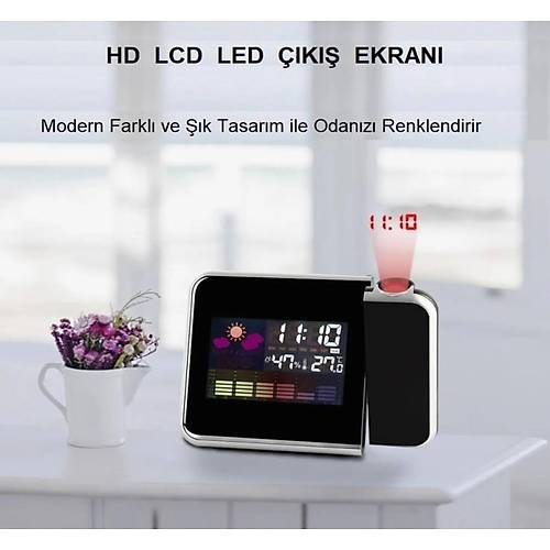 Enarose LED Dijital Alarml Masa Saati E581901