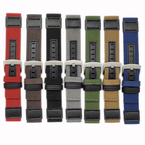 Koton Saat Kordonu 20mm 7 Renk Seenekli Tekstil rg Dokuma Deri Kombin