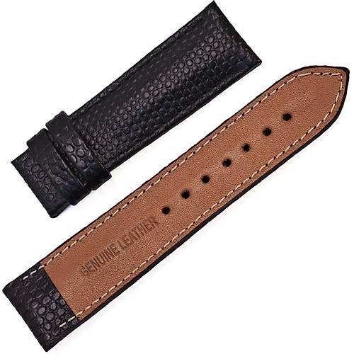 Dugary Lizard Emboss Black Matte � El Yap�m� Premium Deri Saat Kay���