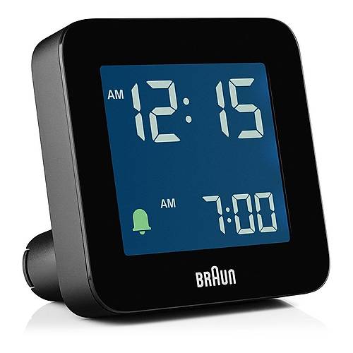 BRAUN BC09B S�YAH D�J�TAL ALARMLI MASA SAAT�
