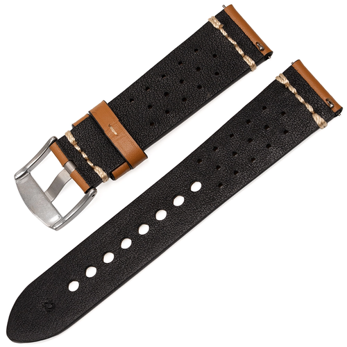 Dugarry Hakiki Deri Saat Kordonu - Taba Ralli Stili (22mm, Ak�ll� Pimli)