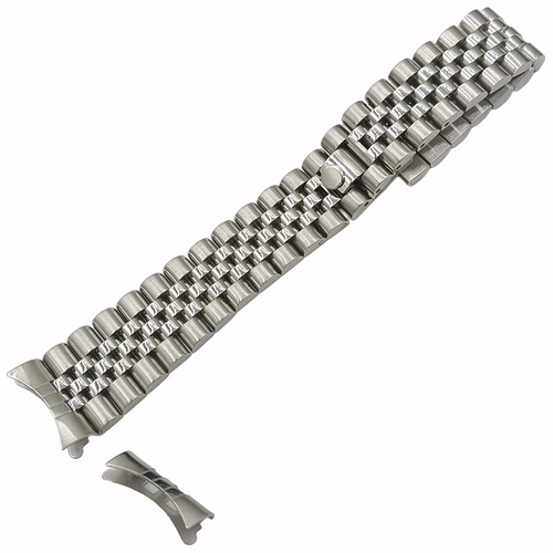 A Kalite Solid Dolgu elik Saat Kordonu 20mm - Kavisli Balk Jubile Model
