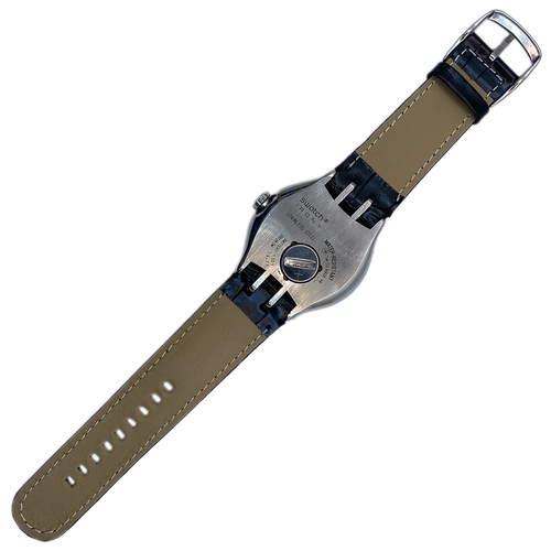 Swatch Irony - YNS402 Hakiki Deri Saat Kay��� | �zel El Yap�m� �retim
