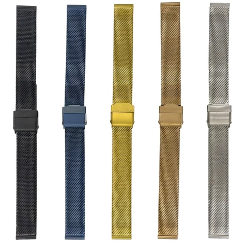 Has�r �rg� �elik Kad�n Saat Kordonu - �ift Emniyetli Kilit - 5 Renk Se�ene�i