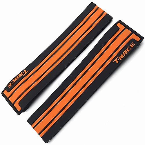 Tissot Uyumlu ift Renk Silikon Saat Kordonu 21 mm TST21M-2