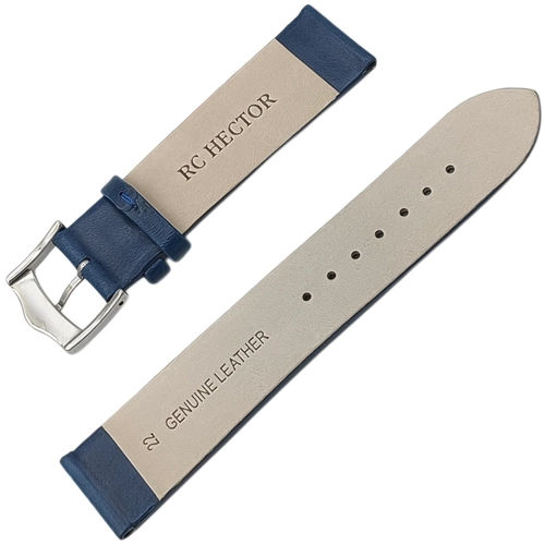 RC Hector Hakiki Deri 22mm Saat Kay Lacivert Klasik