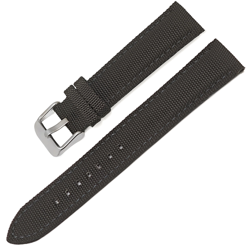 24mm Dokuma �rg� Tekstil Saat Kordonu - Hakiki Deri Arka K�s�m, 5 Renk Se�enek