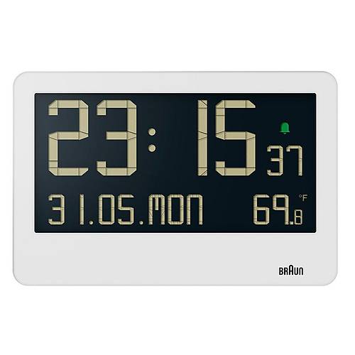 BRAUN BC14W BEYAZ D�J�TAL DUVAR SAAT�