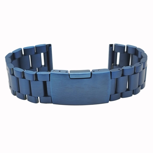 Solid elik Mat Lacivert Saat Kordonu A Kalite 20-24mm