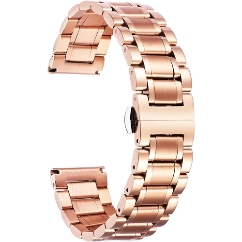 Rose Gold 316L Paslanmaz �elik Saat Kordonu 20-22-24mm