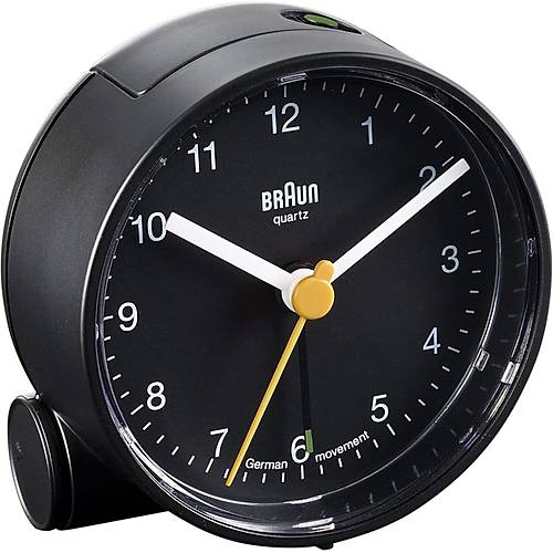 BRAUN BNC001BKBK ALARMLI MASA SAAT� S�YAH YUVARLAK